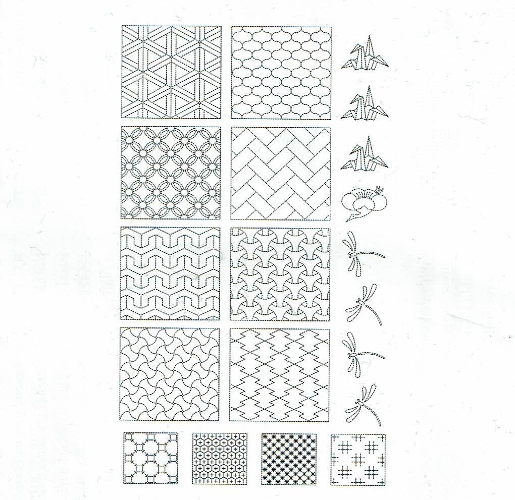 Panell 1 60x110 cm Sashiko Bebebold impresa per a brodar 40080150435843