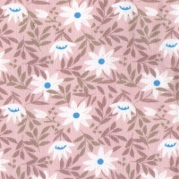 rosa palo flors blanques i blaves fulles beige SET1B 39057J