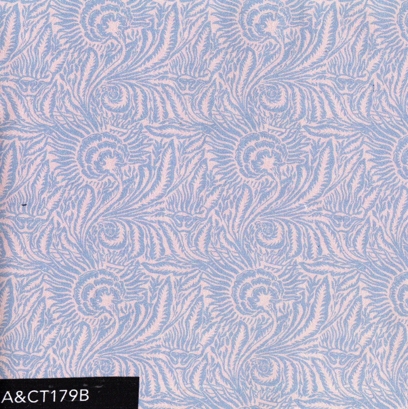 rosa flors i branques blaves SET5 ACT179B