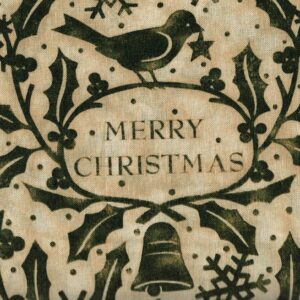 Nadal crema fullaraca i Merry Christmas en verd 40080150436770