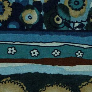 blau flors psicodèliques i franges laterals DIPROSACART099