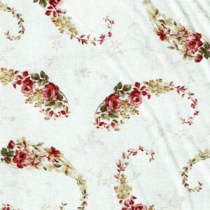 blanc rams de roses en forma de J DIPROSACART246