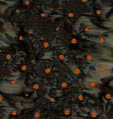 Batik marmolejat gris amb punts taronja DIPROSACART006