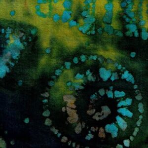 Batik blau fosc formes puntejades de colors DIPROSACART007