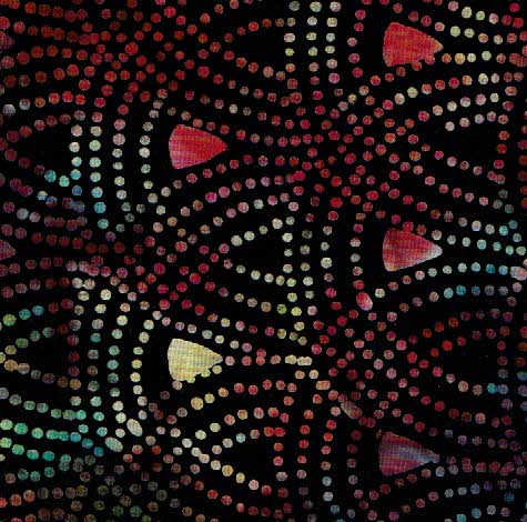 Batik negre ones ventall puntejat colors DIPROSACART008