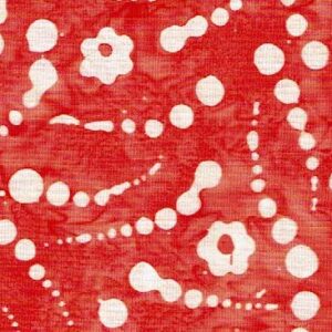 Batik sanguina punts i flors blancs DIPROSACART011