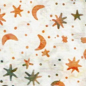 Batik blanc cel llunes i astres groc i gris DIPROSACART018
