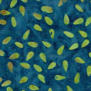 Batik blau pètals groc i ocre DIPROSACART022