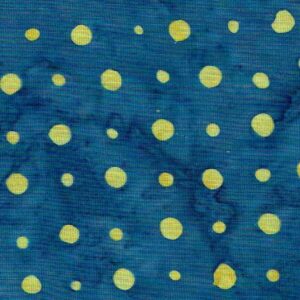 Batik blau punts grocs grans i petits DIPROSACART023