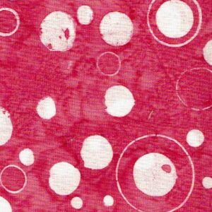 Batik rosa punts i cercles blancs DIPROSACART040