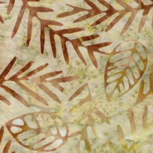 Batik groc verdós fulles ocre 40080150437003