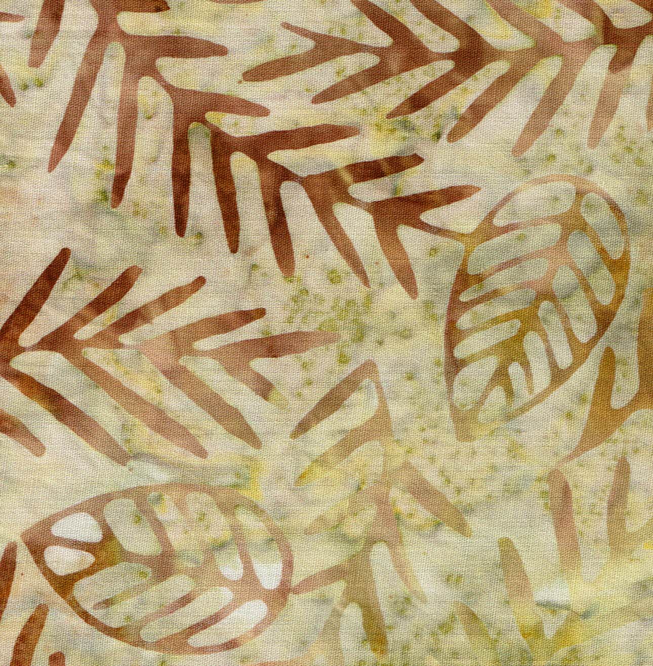 Batik groc verdós fulles ocre 40080150437003