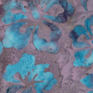 Batik lila flors de pètals blaves 40080150437020