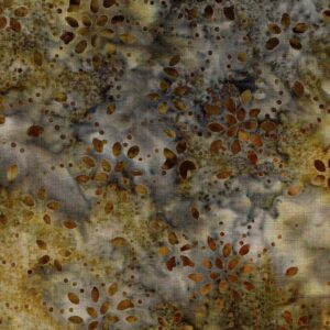 Batik grisos i verds flors de pètals i punts 40080150437488