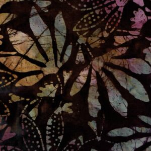 Batik lila blau i ocre, flors grans 40080150437490