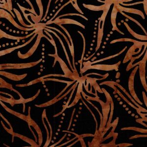 Batik negre, flors grans i punts ocre 40080150437491