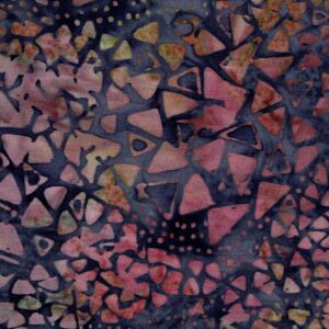 Batik blau trencadís triangles i punts rosats 40080150437493