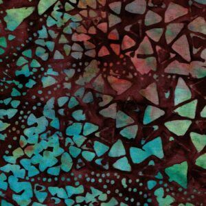 Batik marró triangles i puntets en blau i rosat 40080150437496