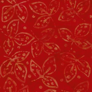 Batik vermell trèbols grocs 40080150437505