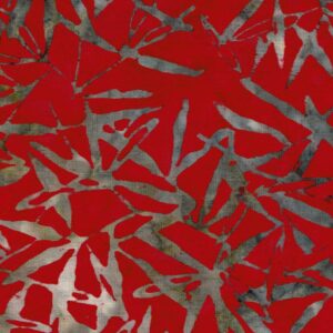 Batik vermell branques punxegudes color plata 40080150437506