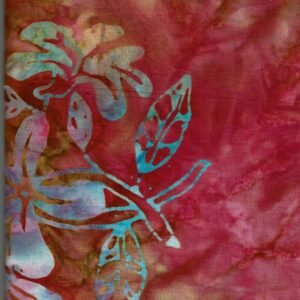 Batik rosa flor gran rosa i blau 40080150437511