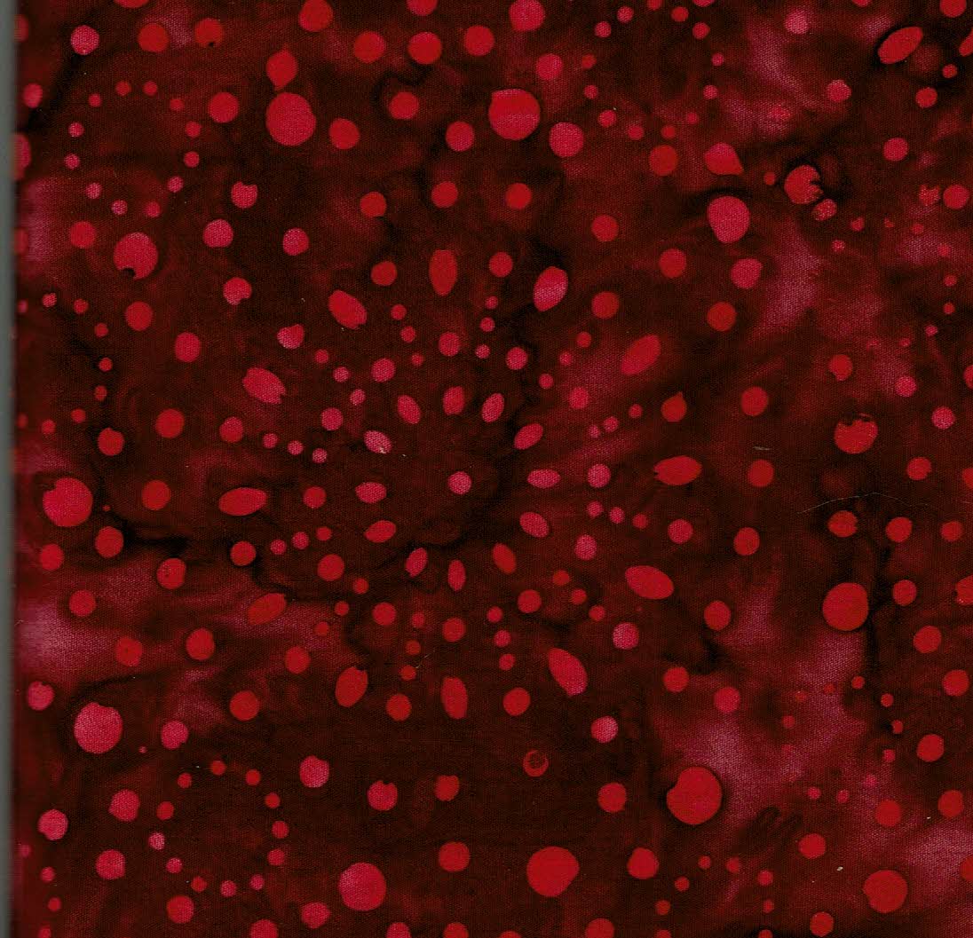 Batik granat cercles de pètals i punts 40080150437512