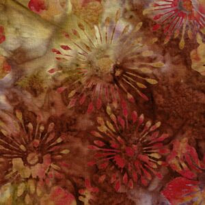 Batik ocre flors azalea grosses 40080150437515