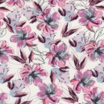 blanc flors gris i lila amb contorn 10-BO-51186D