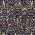 negre medallons fullaraca plata i flor daurada 11-ME-42955D