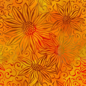 Batik girasols fons taronja 40080150437700