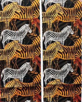 zebres negre carabassa i blanc 18x46 cm (2 unitats) 40080150437668