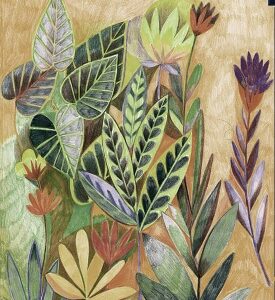 Panell 110 x 60 cm Fulles Verdes -per a encoixinar- 40080150437738